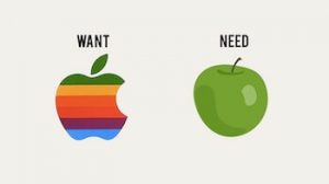 Una manzana normal vs la manzana de Apple