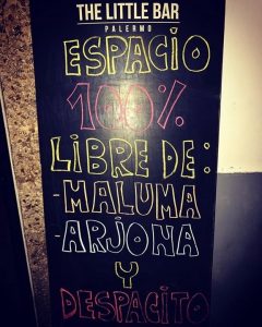 cartel de The little bar Palermo