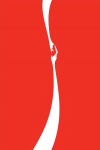 Publicidad minimalista de Coca Cola