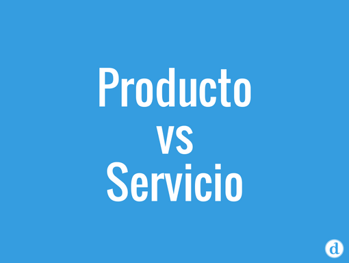 ¿Cuáles son las 4 diferencias entre producto y servicio?