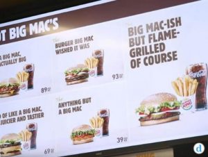 burger king se burla de mcdonalds por el big mac