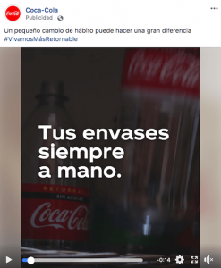 Campaña de Coca cola envase retornable