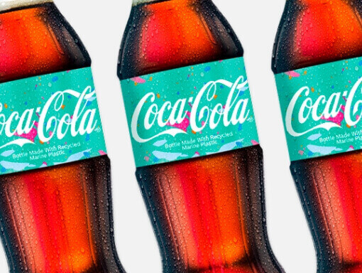 Coca Cola presentó sus nuevas botellas hechas con plástico de los océanos