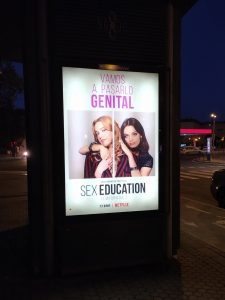 Publicidad de Sex Education para Netflix