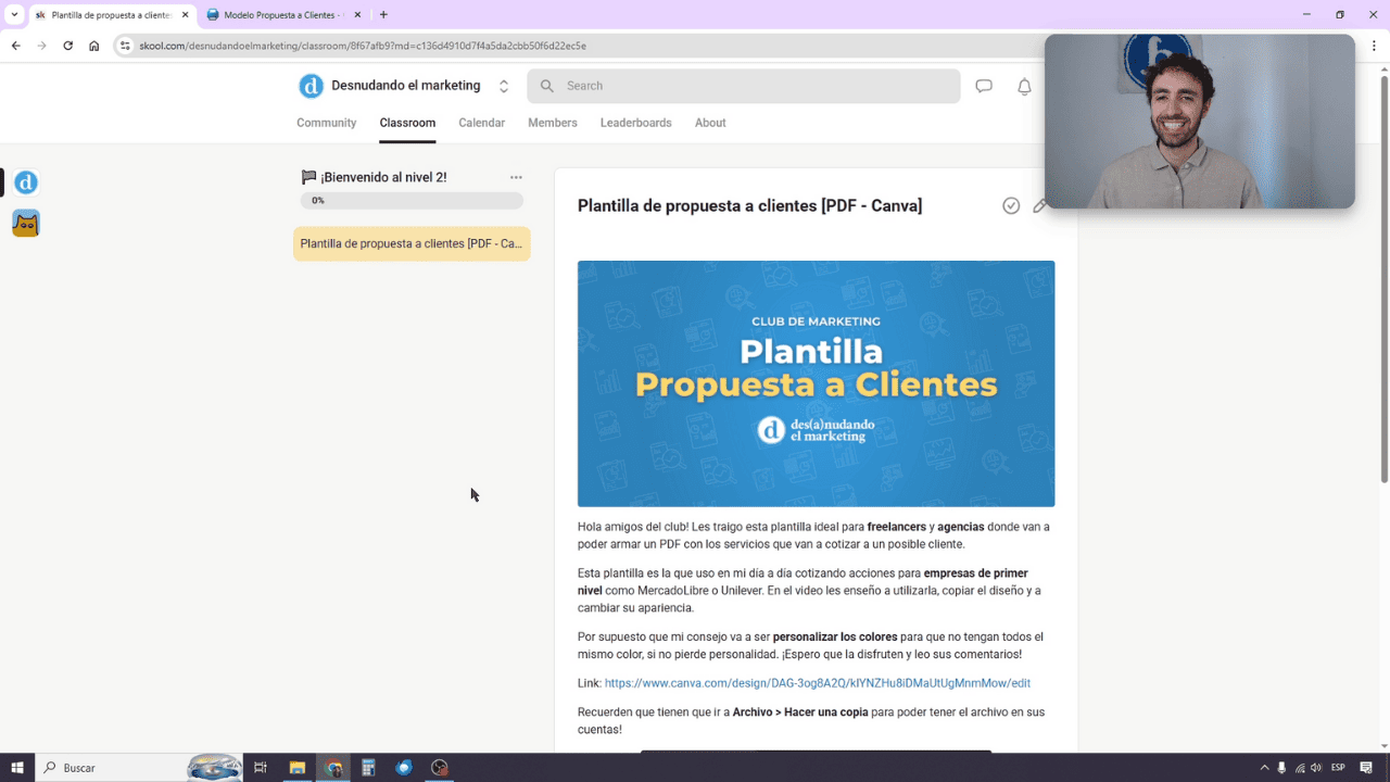 Plantilla propuesta a clientes
